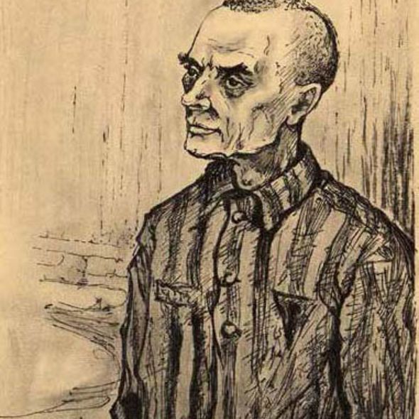 Peter Edel: Nicolai (Porträt eines sowjetischen Häftlings im KZ Sachsenhausen), 1944