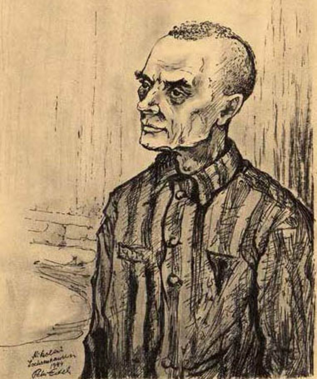 Peter Edel: Nicolai (Porträt eines sowjetischen Häftlings im KZ Sachsenhausen), 1944
