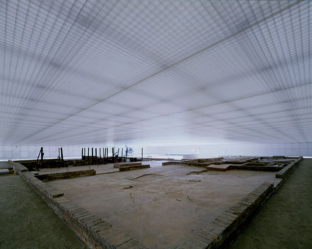Fundamente der "Station Z" in der Gedenkstätte Sachsenhausen (GuMS, Foto: Udo Meinel)