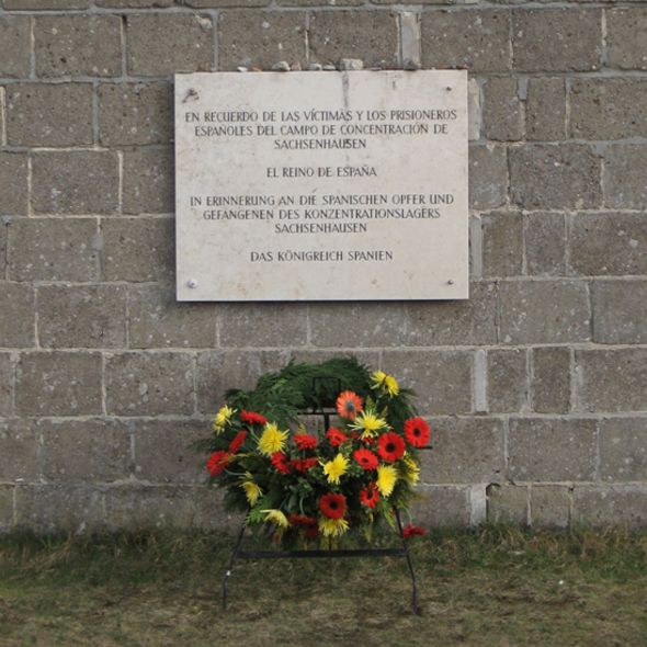 Gedenktafel für die spanischen Opfer des KZ Sachsenhausen