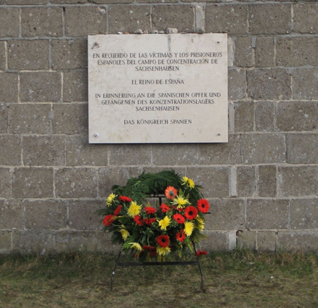 Gedenktafel für die spanischen Opfer des KZ Sachsenhausen